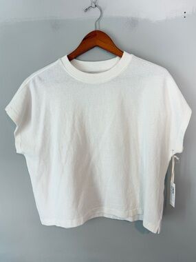 Le Bon Shoppe Jeanne Tee Shirt NEW Large White Cotton